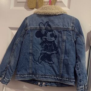Kids Denim Jacket with Sherpa Collar